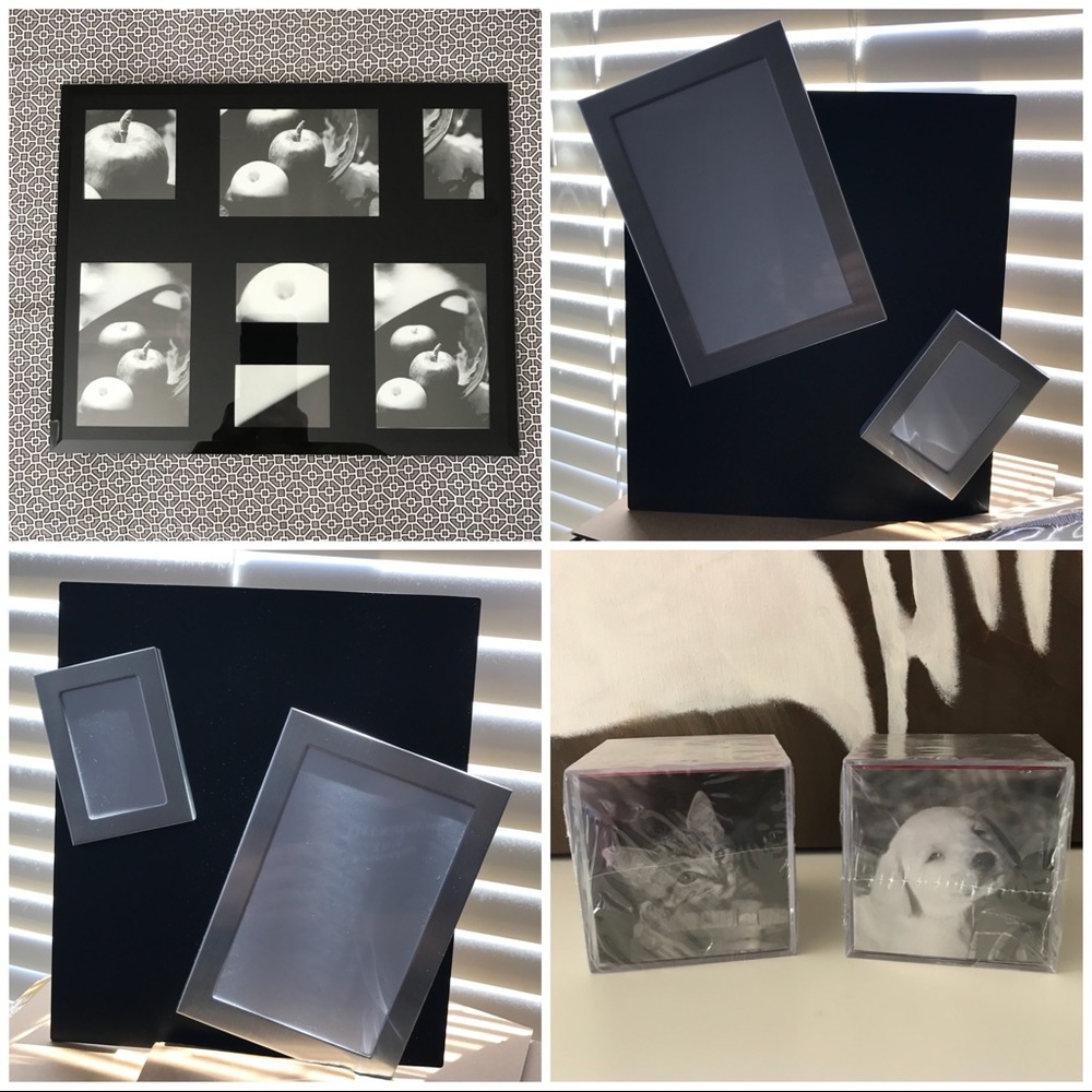 🌴2/$25 OR $19🌴1 Modern Glass & 2 Magnetic Frames - Picture 1 of 8